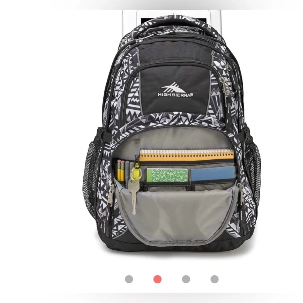 High Sierra Swerve Laptop Backpack, Geo Weave/Black, 19 x 13 x 7.75-Inch